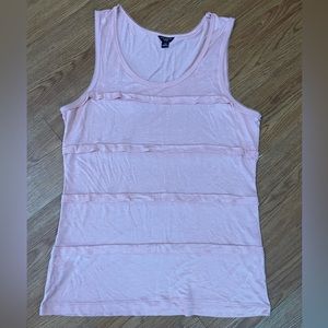 Ann Taylor Pink Ruffle Tank Top